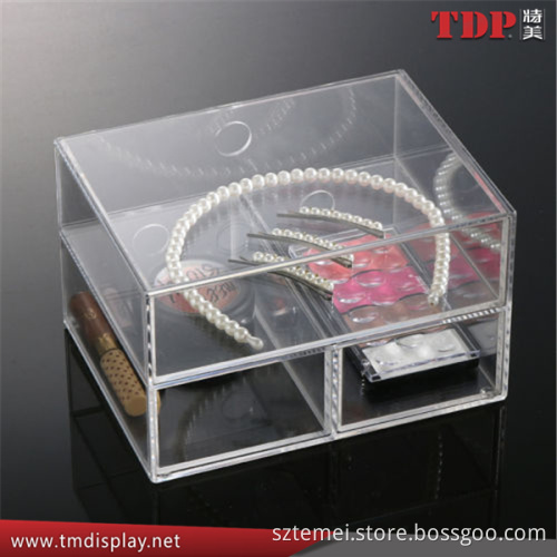 jewelry boxes 3 drawer cosmetic organizer clear acrylic makeup storage